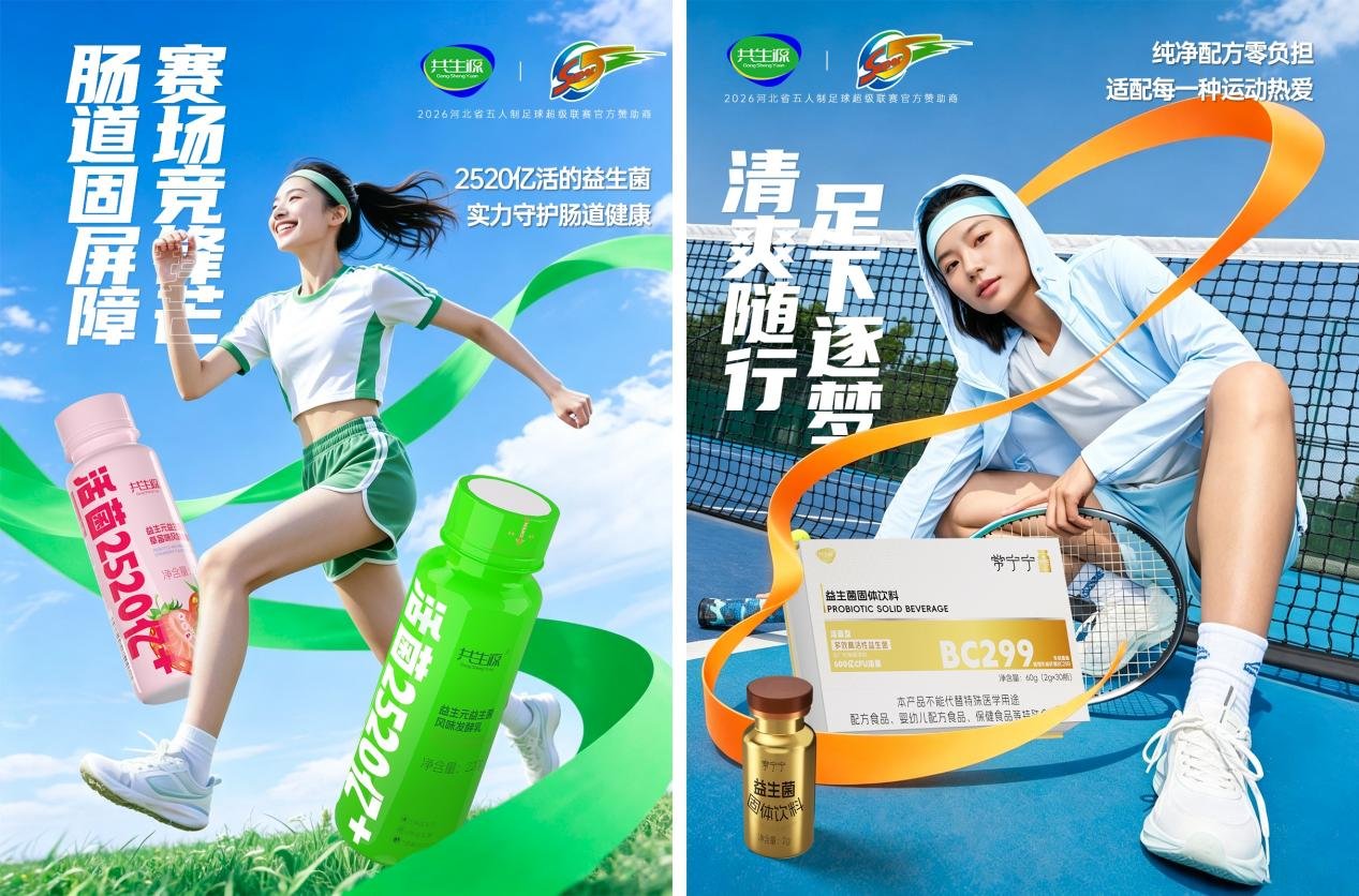 Gongshengyuan joins hands with the 2026 Hebei Five Super League to empower the football field with health
